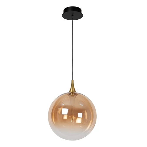 Lucide GISELA - Pendant light - Ø 30 cm - LED Dim. - 1x9,4W 2700K - Amber - Premium - turned off
